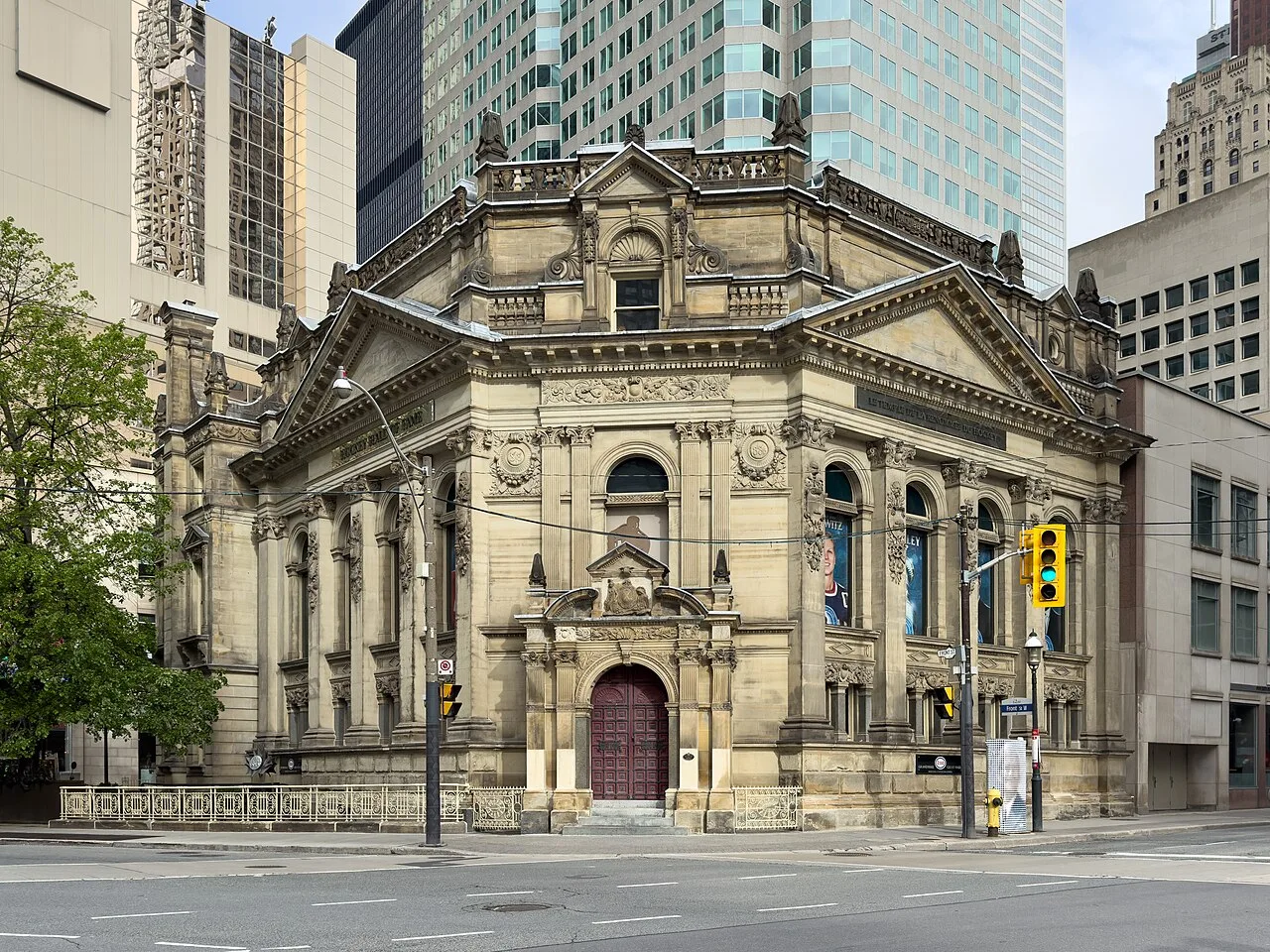 Historic bank building occupied by the Hockey Hall of Fame at Yonge and Front.