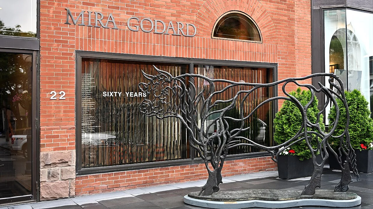 Mira Godard Gallery storefront at 22 Hazelton Avenue