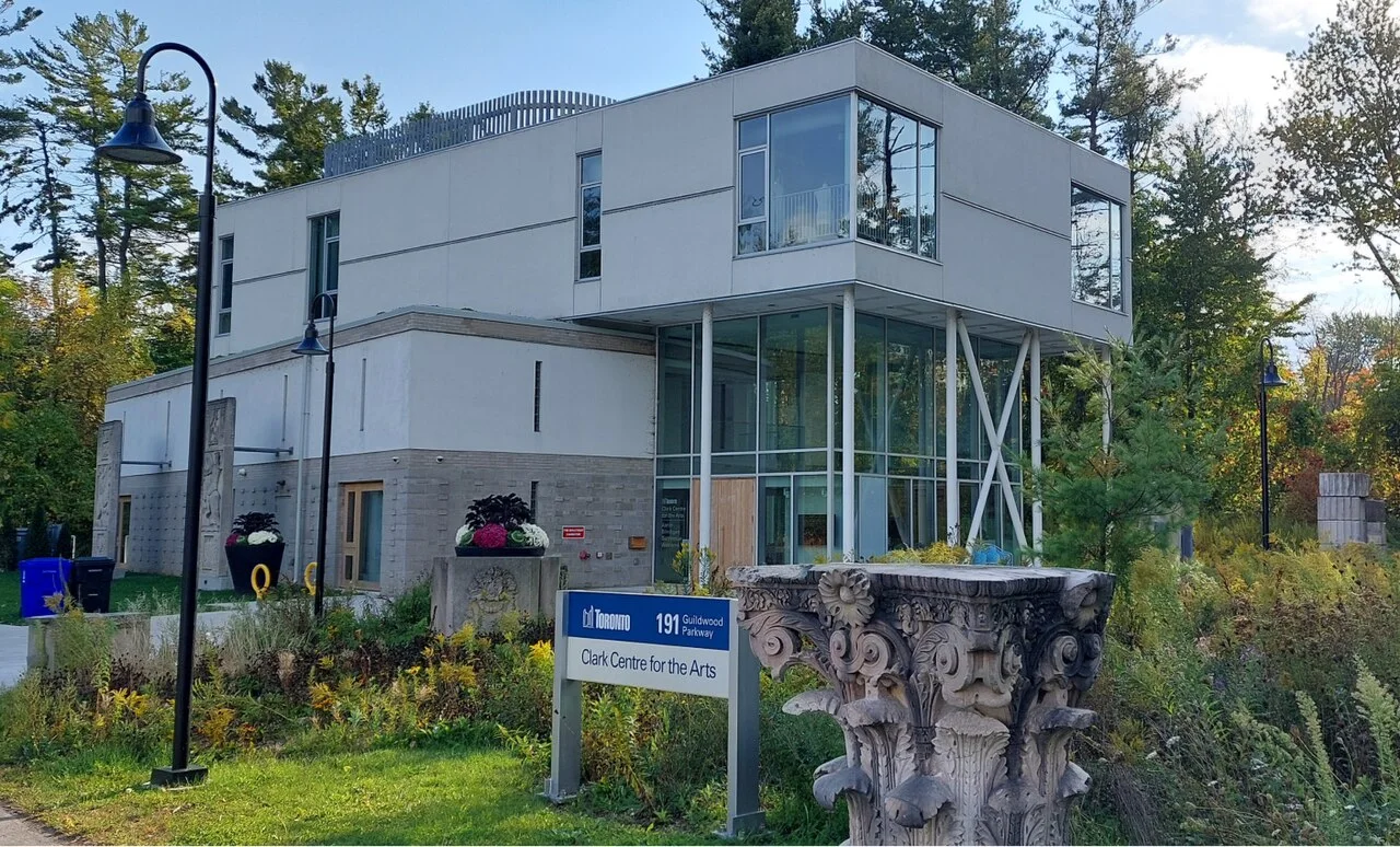 The modern Clark Centre for the Arts at 191 Guildwood Parkway.