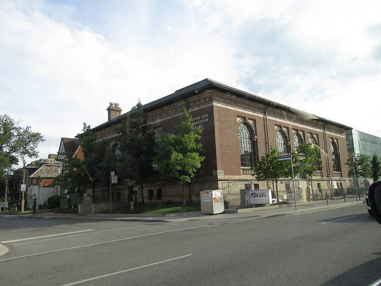 Bloor Gladstone library branch seen from Bloor Street.